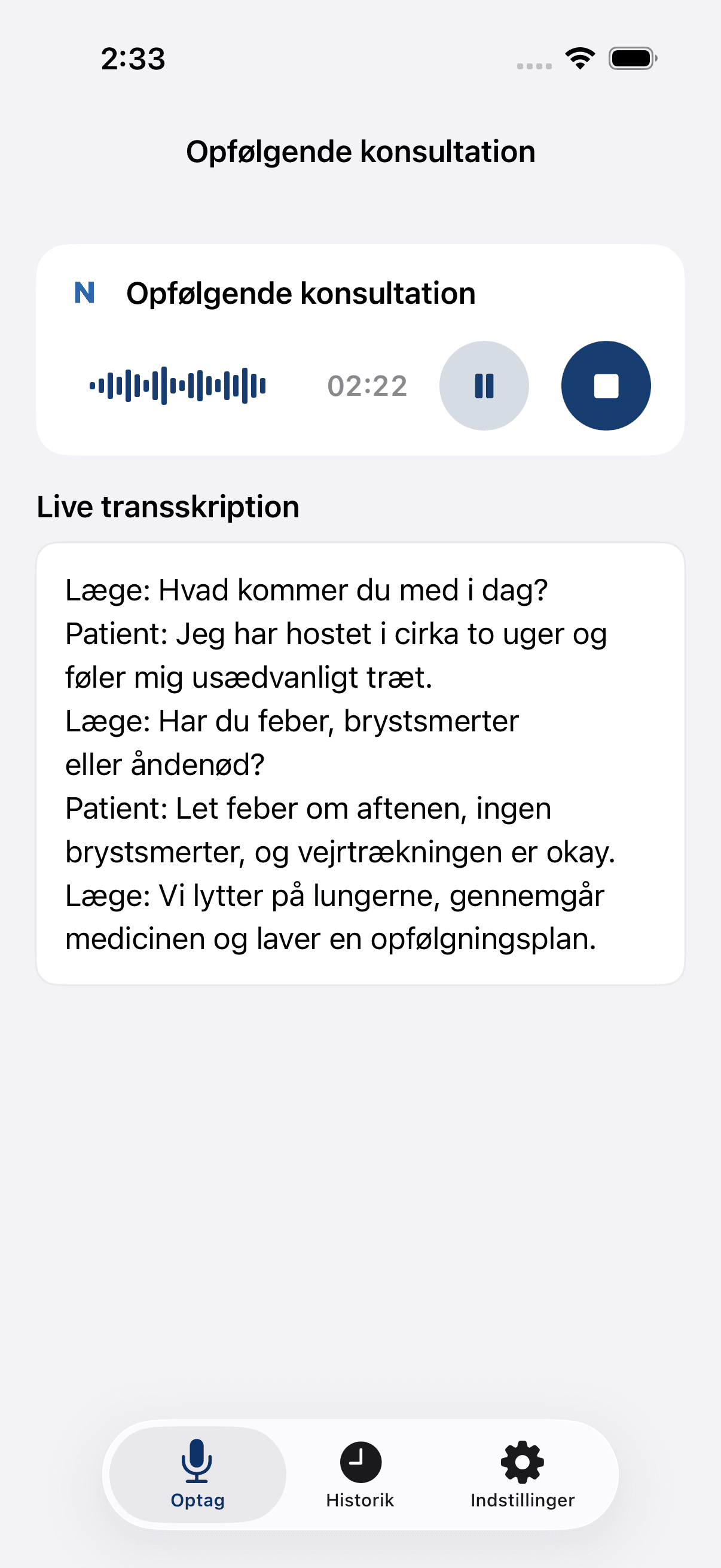 Notat AI på iPhone