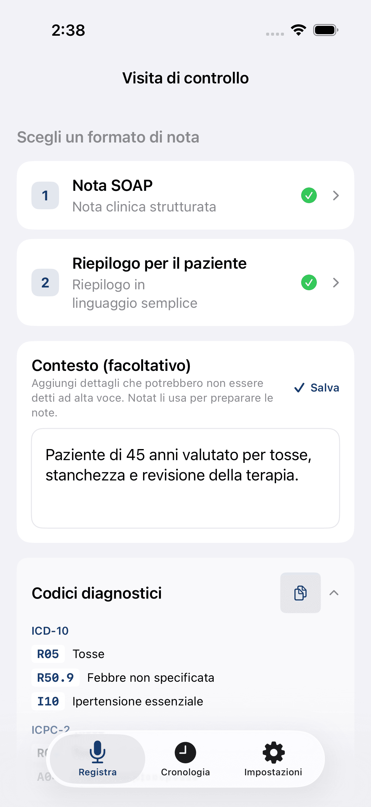 Notat AI su iPhone
