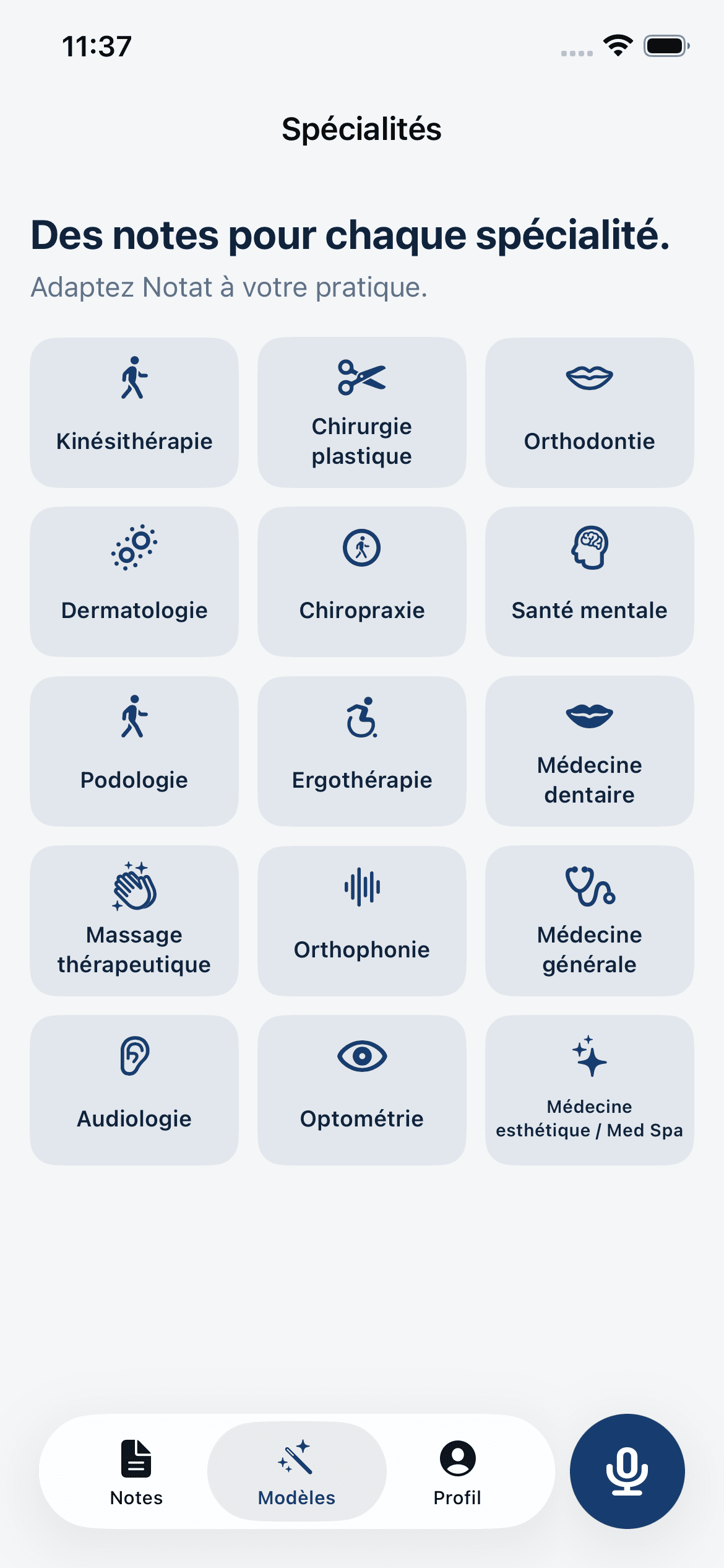 Notat AI sur iPhone