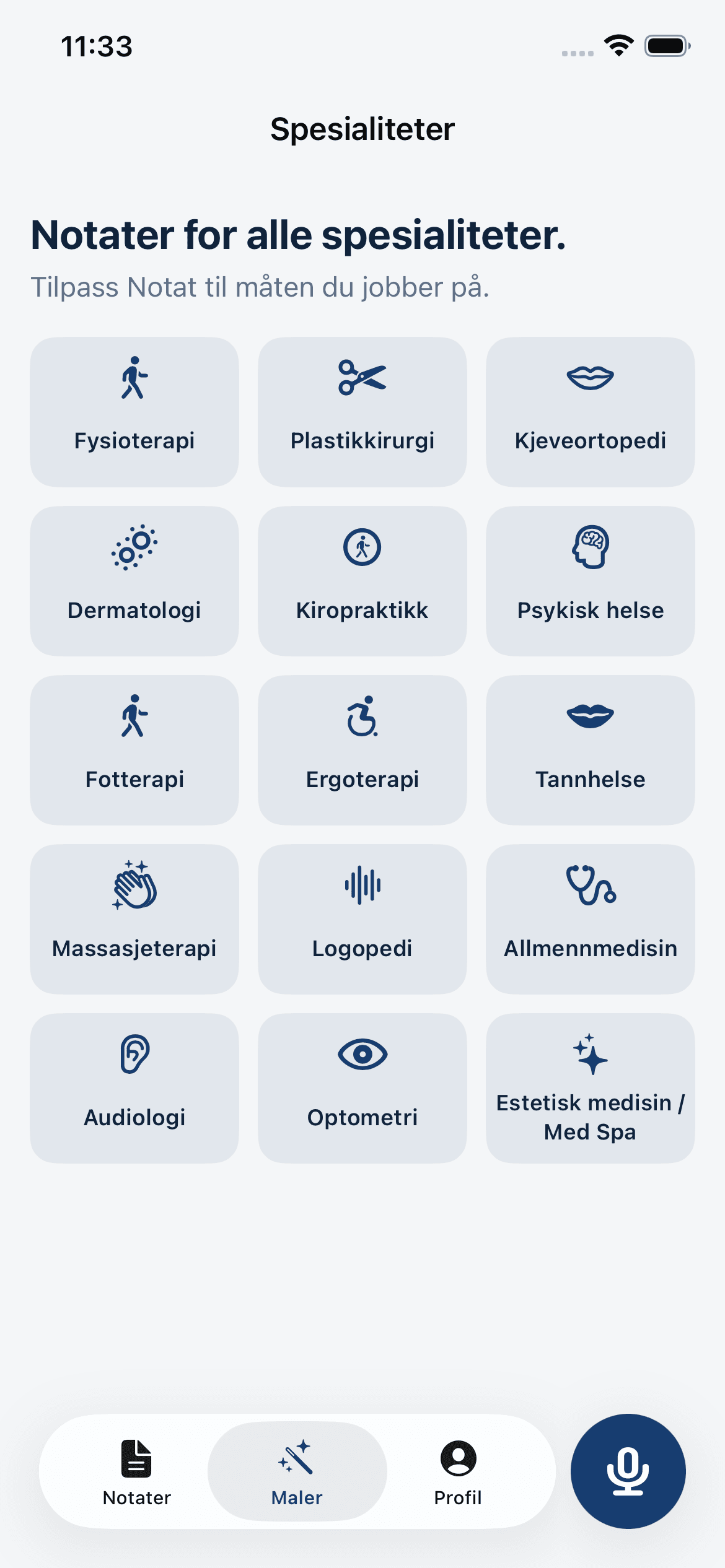 Notat AI på iPhone
