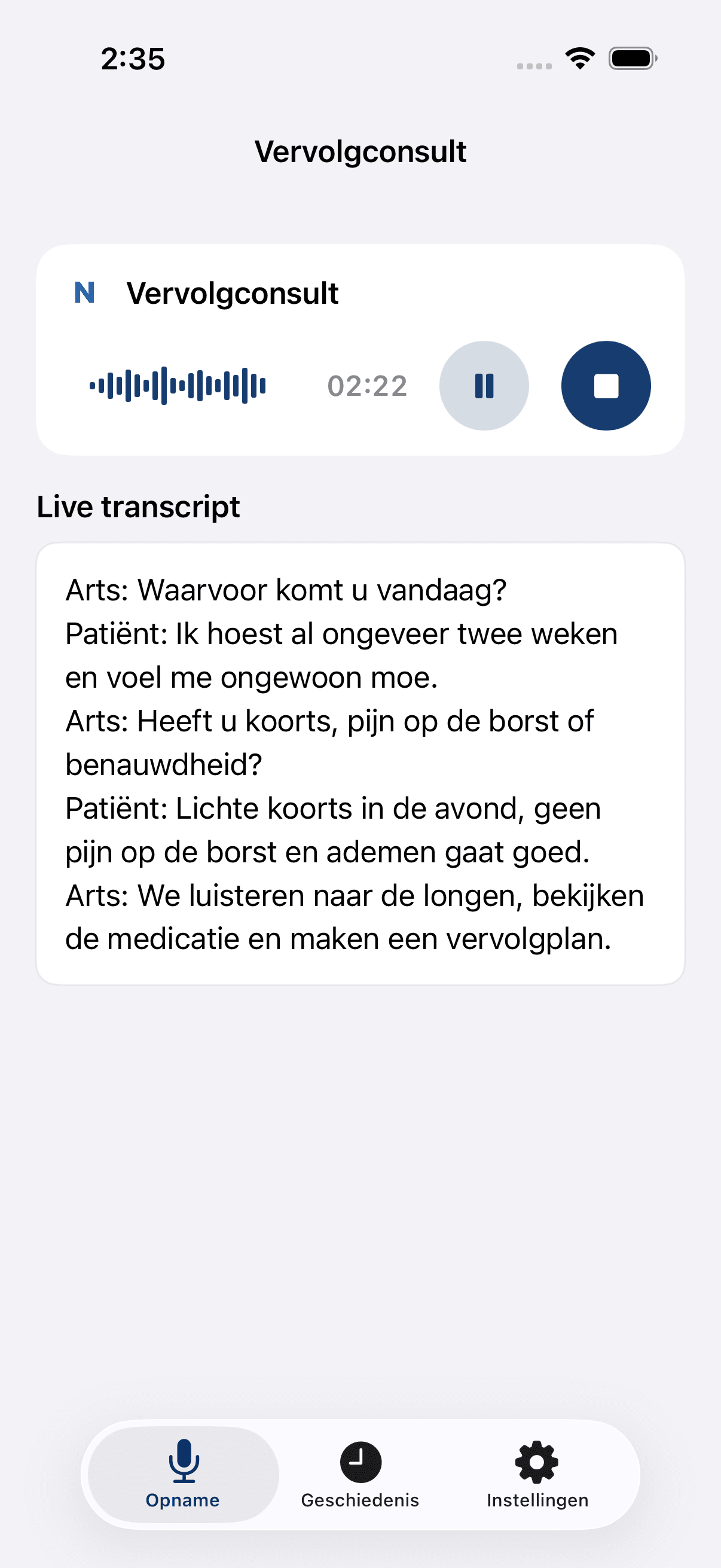 Notat AI op iPhone