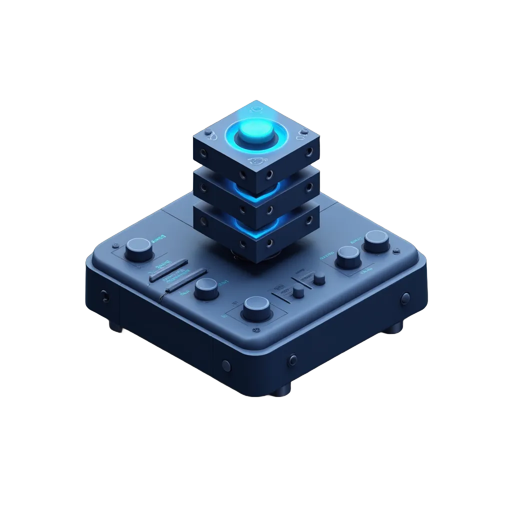 Illustration of open-source model stack, controlled fine-tuning, validation gates, and version control.